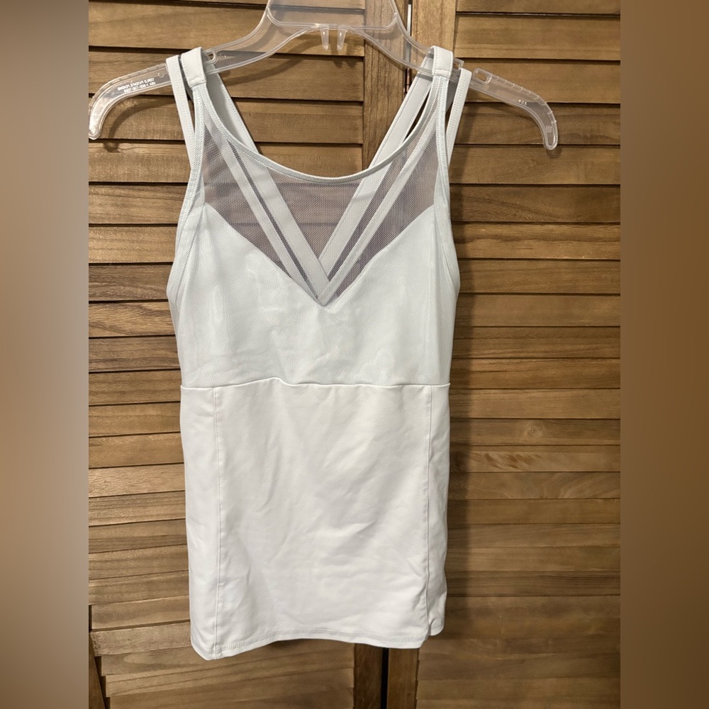 Alo Women’s S Grey Mesh Tank Top